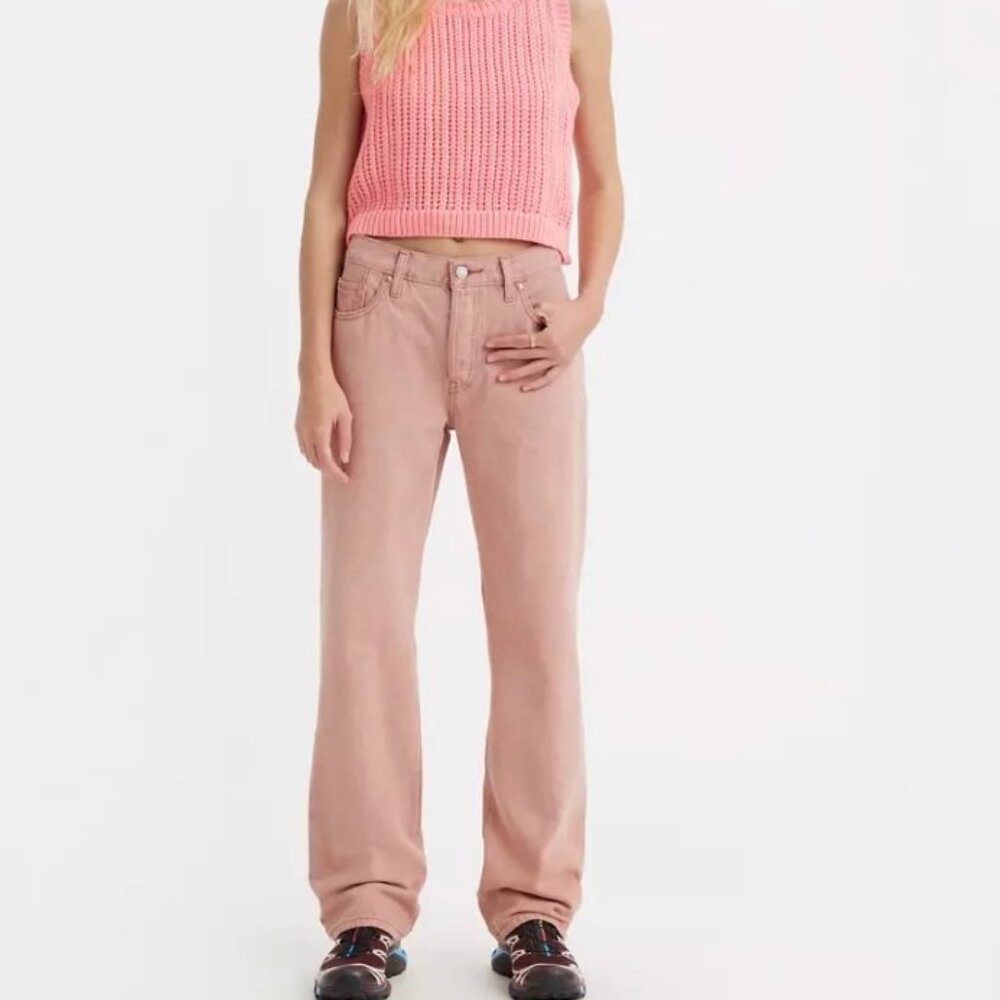 LEVI'S 501 '90s Women's Pink Jeans (Size: 24x32) NWT - Picture 4 of 11